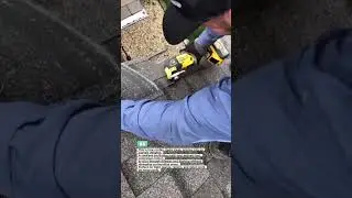 Precision Roof Shingle Cutting with Oscillating Tool | Pro Roofing #roofing #tools #shorts