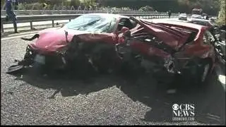 Million-dollar sports car pileup in Japan