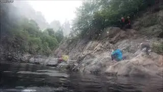 Nae Limits; tubing on the River Garry