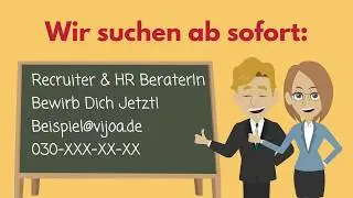 HR - Stellenanzeige als Video. Ihre Video-Stellenanzeige