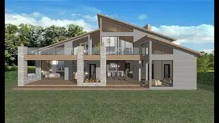 Lake House interior walkthrough. Chief Architect Home Designer PRO