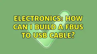 Electronics: How can I build a FBus to USB cable?