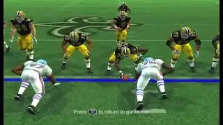 Madden NFL 10 (PS2) titans vs saints (throwback)