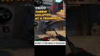 🤣🤣🤣 Threw a molotov at a teammate #csgo #shorts
