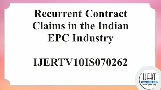 Recurrent Contract Claims in the Indian EPC Industry