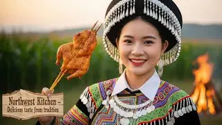 Northwest Fire Kitchen | Grilling Chicken in the Corn Hills with a H'Mong Girl