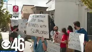 Group protests woman's eviction