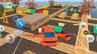 Flight Car Adventure Simulator 3D | Car Stunt Racing track 3D Game | Android Gameplay