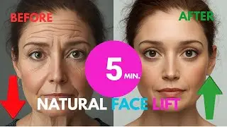 5 Minute Non Surgical Face Lift Exercises To Reduce Wrinkles|Tighten Skin|Sculpt Jaw