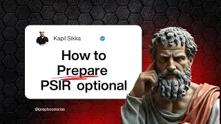 How to Prepare PSIR optional for 2027? #UPSC #PSIR #OptionalStrategy