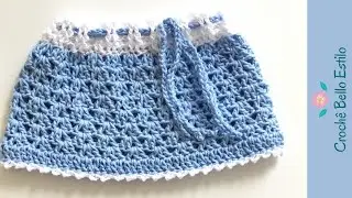 COMO FAZER SAIA DE CROCHE PARA BEB&Ecirc; passo a passo #saiadecroche #saia #saiainfantil #croche #crochet