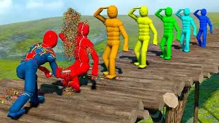 EPIC LIGHTSABER SPIDER-MAN GAME ACTION | CRAZY RAGDOLL PHYSICS