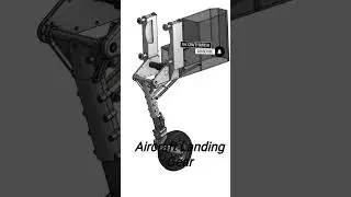 Mechanical Mechanism Landing Gear #engineering #3d #3danimation #shorts #thecraftysuresh