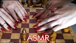 Game of chess  Long red nails Whisper  ASMR | АСМР ИГРА В ШАХМАТЫ ШЕПОТ ДЛИННЫЕ КРАСНЫЕ НОГТИ