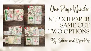 One Page Wonder Tutorial Number 36! Same Cut Two Great Folios! 8.5x11 Paper #onepagewonder