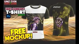 (Free Mockup) Sublimation t-shirt HxH concept Zeno 01| PSD file