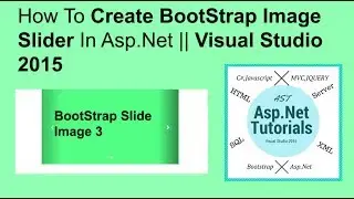 How to create bootstrap image slider in asp.net || visual studio 2015