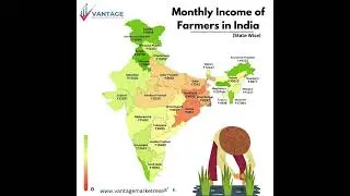 Monthly Income of Farmers in India - Vantage Market Research #farmer #agriculture