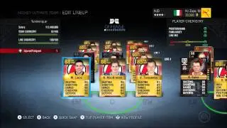 NHL 15 HUT 600K Team Build