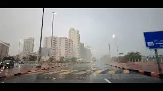Rainy Day in Kuwait 7Mar25 Fahaheel to Salmiya Blajat Beach #kiasonet #kuwait #blajatbeach #fahaheel