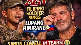 Poor Filipino Soldier Sings Lupang Hinirang on AGT &mdash; Simon Cowell in Tears 🇵🇭