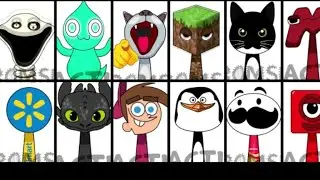 Sprunki Incredibox OC Hungryworm X No.Block 1 X Walmart X Minecraft  #sprunki #incredibox