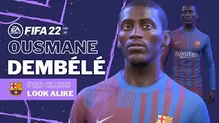 FIFA 22 - OUSMANE DEMBELE Pro Clubs Look alike Build | FC Barcelona Player Tutorial & Face