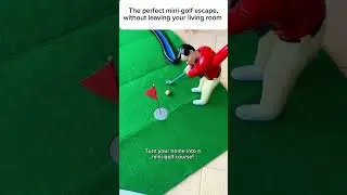 The most entertaining golf set for pros and beginners alike #golf #golftoy #minigolf #golfathome
