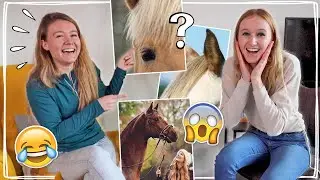 RAAD DE PAARDEN YOUTUBER MET FELINE! #1 😂🐴 *MOEILIJK!* | Daphne draaft door & Felinehoi