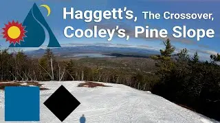 Pleasant Mountain - Haggett's to The Crossover to Cooley's to Pine Slope (Top to Bottom Run)