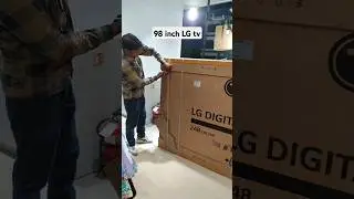98 inch LG tv installation #shorts #entertainment #fypシ #technology