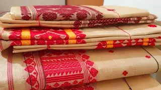নতুন Design ৰ Toss মেখেলা চাদৰ | handmade assamese toss mekhela sador , chador mekhela 