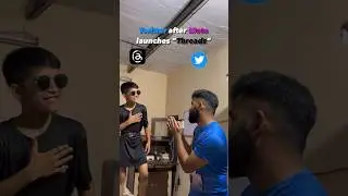 Twitter vs Threads fight 🤣 #twitter #threads #socialmedia #rivals #viralshort #viraltrend #ytshorts