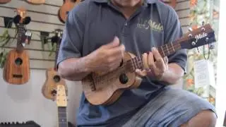 Demo Mele Ukulele Mango soprano double puka
