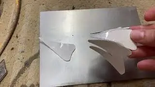 Making a metal eagle sculpture from cutlery