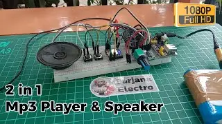 Membuat Mp3 Player Sendiri - Mini Amplifier 5 volt | Stereo Amplifier with PAM8403 DFPlayer