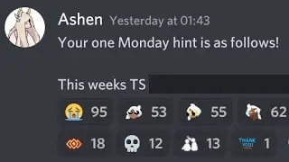 This week's ts hint is...