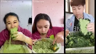 HEAVY & STICKY MATCHA ICE EATING ASMR