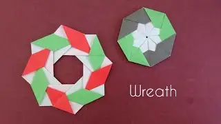 Origami Wreath/ Modular Octagon 折纸八方环
