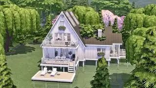 Base Game Lake House | The Sims 4 Speed Build (No CC)