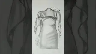 pencil ✏️ dress 👗 skatching #art #pendrawing #artist  #trending #youtubeshorts #viralshorts