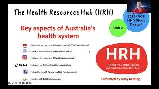 Key aspects of Australia's health system (Unit 2)