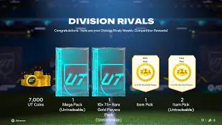My first RIVALS REWARDS in FC 26 (Div 6)