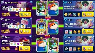 Collect Rewards (3 Solo+3 Match Rumble) Vertical Rush/ Color Climb/ Candy World/ Color Crystal 🔮