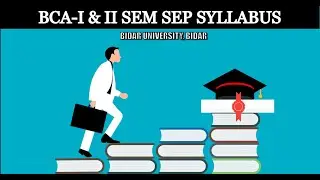SEP BCA-I & II Sem Syllabus of BUB | SEP BCA Syllabus of #bidaruniversity  | SEP Syllabus 2024