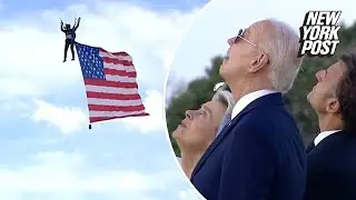 President Biden, world leaders watch skydiving demonstration at G7 Summit