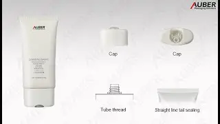 Auber D50mm oval hair care packaging with disc top cap