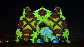 The Manger -- Luxmuralis debuted in North America on the Cathedral of Saint Paul's facade