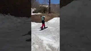 初スノーランプ #snowboard #snowboarding #スノーボード #freeride #スノボ #kidssnowboarder #snowboarder