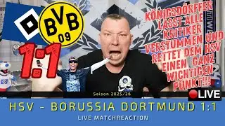 🔴LIVE: HSV - Borussia Dortmund 1:1 | K&Ouml;NIGSD&Ouml;RFFER trifft und l&auml;sst seine Kritiker ALLE VERSTUMMEN!